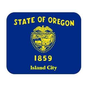  US State Flag   Island City, Oregon (OR) Mouse Pad 