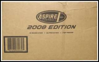 2008 Sage Aspire Football Hobby 16 Box Case  