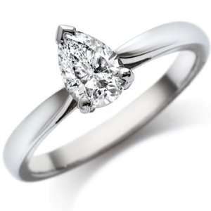 14K White Gold Independently Appraised Solitaire Engagement Ring with 