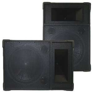  New Karaoke DJ PA Home 15 Pro Audio Two Way Black Speaker Monitor 
