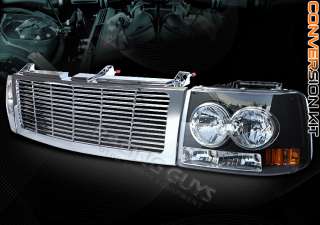 2000 2006 CHEVY TAHOE BLACK HEADLIGHT+GRILLE CONVERSION  