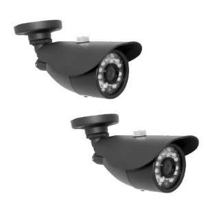  Pack of (2) IR Waterproof CCTV Color Outdoor Security Camera 