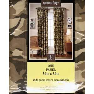  Camouflage Window Curtain Panel 54 X 84 