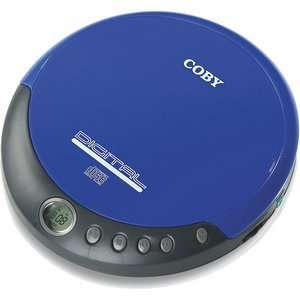  Personal CD Player W/ Stereo Headphones Slim Blue Compact 