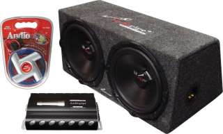 AUDIOPIPE Audio 2) 12 Subs/Car Amplifier/Amp Kit/Box  