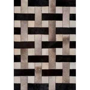   Rugs KCH02BI 9x12 Kyle Cowhide KCH02 Black Ivory 9x12 Contemporary Rug