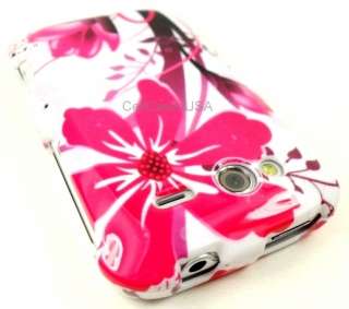   WILDFIRE S PINK FLOWERS WHITE HARD SKIN COVER CASE PHONE ACCESSORIES