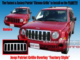 2007 2010 Jeep Patriot Chrome Grille Factory Style  