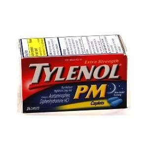 Tylenol Pm Pain Reliever/sleep Aid, Extra Strength Caplets, 24 Ct