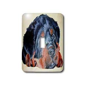  Taiche Acrylic Art   Dog Rottweiler Puppy   Light Switch Covers 