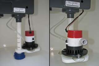 Air/oxygen enhancer pump aimed to the side of the bait tank will 