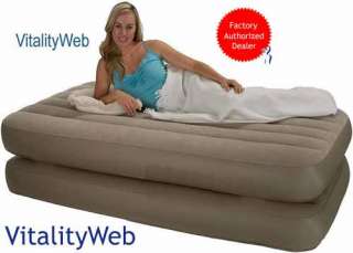 NEW INTEX TWIN SIZE RAISED AIR MATTRESS BED AIRBED BEDS  