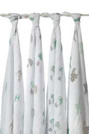 Aden + Anais Classic Muslin Collection Swaddle 4 pack 100% Cotton 