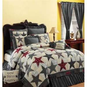  Victorian Heart Americana 6pc Twin Quilted Bedding Set 