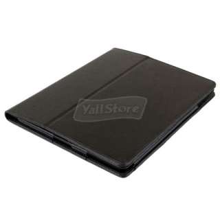 Leather Stand Cover Case for HP Touchpad Tablet Black  
