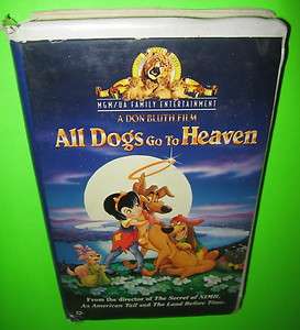 All Dogs Go To Heaven VHS MGM Loni Anderson Dom DeLuise Burt Reynolds 