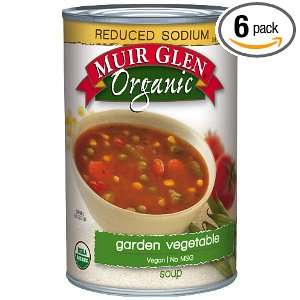 Miur Glen Organic Soup, Garden Vegetable, Reduced Sodium, 14.9 Ounce 