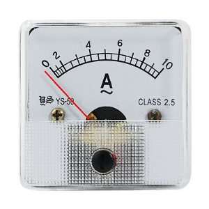   Clear Encased AC10A Analogue Ampere Panel Meter