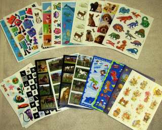 HUGE Collection ANIMAL ROBOTS Cat Dog STICKERS ~ Assortment Lot 