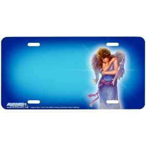 7018 Angel on Blue Angel License Plate Car Auto Novelty Front Tag by 
