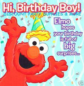 Sesame Street Elmo Happy Birthday Greeting Card  