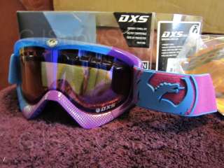 New Dragon DXS Ski Snowboard Goggles Angle Purple + Bonus Lens  