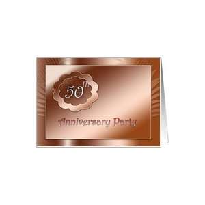  Golden Anniversary Party Invitation Card Health 