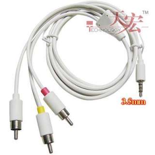 New Audio Video RCA Cable for Apple iPod Video/Photo  