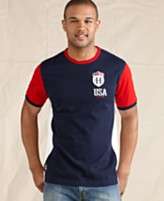 Tommy Hilfiger T Shirt, USA Pieced Slim Fit T Shirt