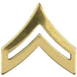  U.S. Army E4 Corporal Pin Gold Plated 1 Arts, Crafts 