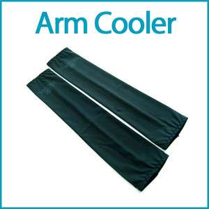 Cooling Arm Sleeves Cover Sun Protection 1 Pair Black  