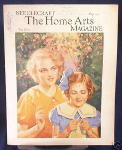 Vintage NEEDLECRAFT Home Arts Magazine May 1935  