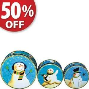  Snowmen Cookie Tin Assortment