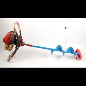   Earthquake Gas Powered Auger Post Hole Digger w/ Ice Auger Bit  