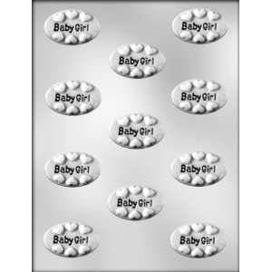 inch “Baby Girl” Oval Chocolate Candy Mold   Soap  