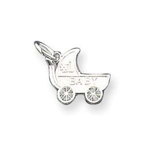  Sterling Silver Number 1 Baby Charm   JewelryWeb Jewelry