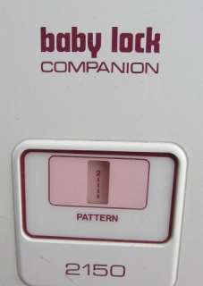 You are viewing a used Baby Lock Companion 2150 Sewing Machine