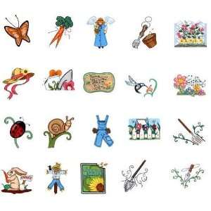  Brother/Babylock PES Embroidery Machine Card GARDEN 8 