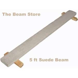  5 ft Tan Suede Balance Beam