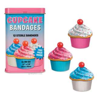 CUPCAKE BANDAGES Adhesive Band Aids Gag Gifts Favors  