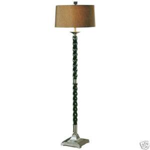 FRENCH COUNTRY Barley Twist FLOOR LAMP Twisted Drum  