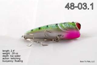 Holographic Gold Red Fishing Lure Bass Trout Smallmouth  