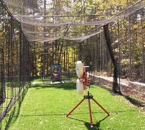 55 Batting Cage Package Pitching Machine Net, L Screen  