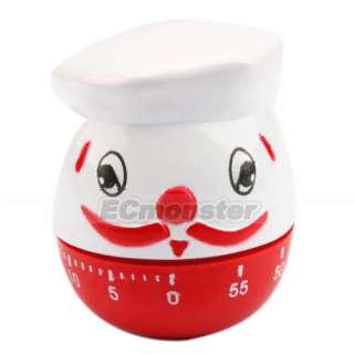 New Cute Chef Cooking Kitchen Ring Timer Alarm 60 Minute  