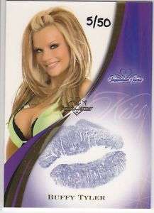 Buffy Tyler 2008 Benchwarmer Authentic KISS Card /50  