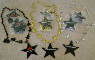 Budweiser Bud Light Select Star Party Beads Necklace  