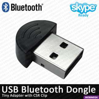 Tiny USB Bluetooth 2.0 Dongle Adapter CSR Clip  