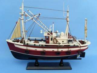 Castaway 18 Scale Fishing Boat Replica Nautical Decor  