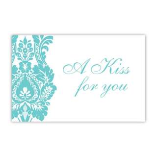   Favour   Send Your Kiss   Heart Card Bag Bottle   Turquoise Kiss Gift