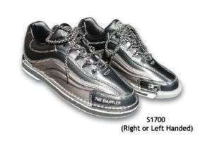 Shuffler Silver/Black Mens Bowling Shoe Size 7.5 RH  